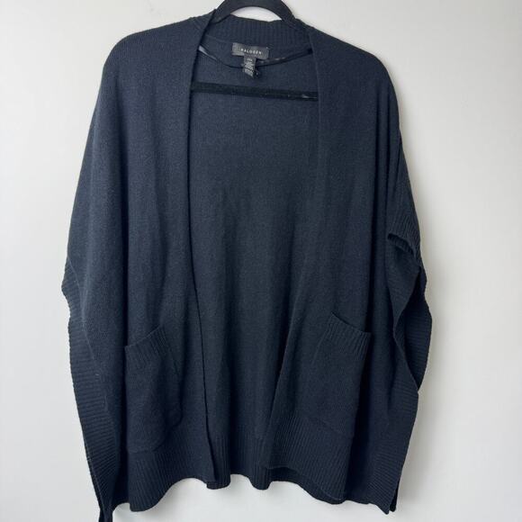 Halogen Sweaters - Halogen 100% Cashmere Easy Throw On Ruana in Black - One Size